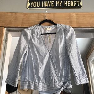 Madewell wrap shirt